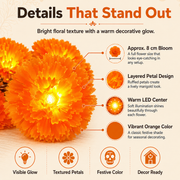 🌼USB Charging Lighted Marigold Garland thumbnail 3