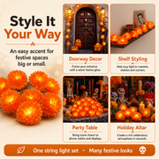 🌼USB Charging Lighted Marigold Garland thumbnail 5