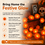 🌼USB Charging Lighted Marigold Garland thumbnail 7