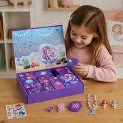 24-Day Mermaid Advent Calendar with Hair Accessories, Stickers & Surprise Gifts thumbnail 1