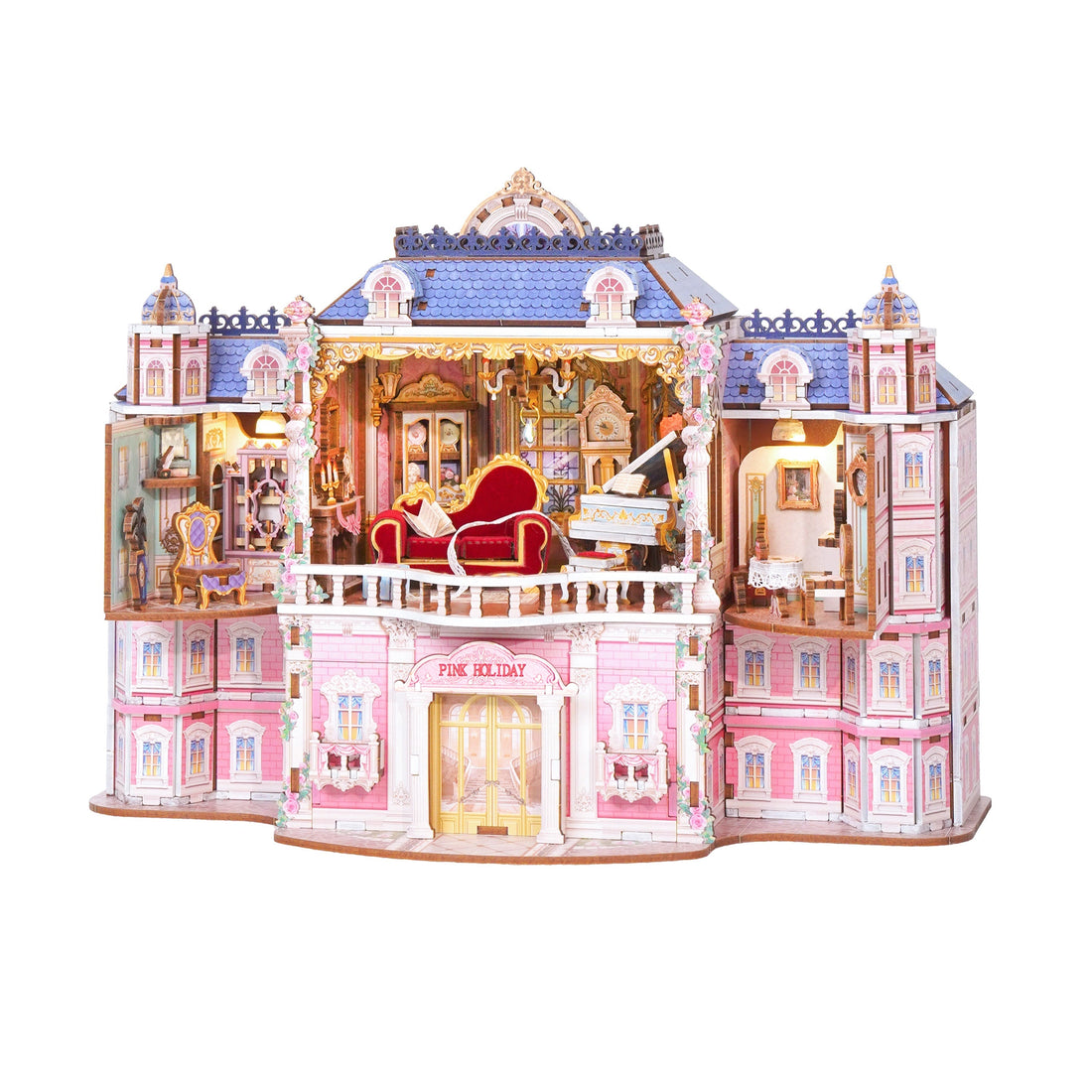 3D Puzzle DIY Desktop Storage Kit (Pink Holiday)
