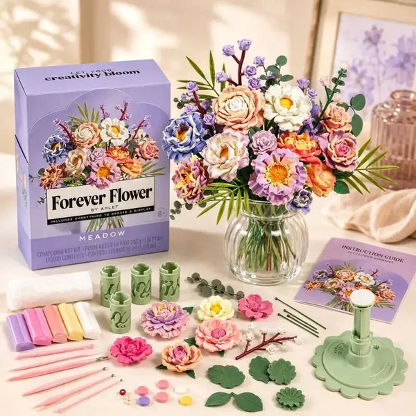 Blooms Meadow Flower Bouquet Making Kit｜Floral Crafts for Adults & Teens
