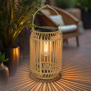 Solar Woven Boho Lantern thumbnail 1