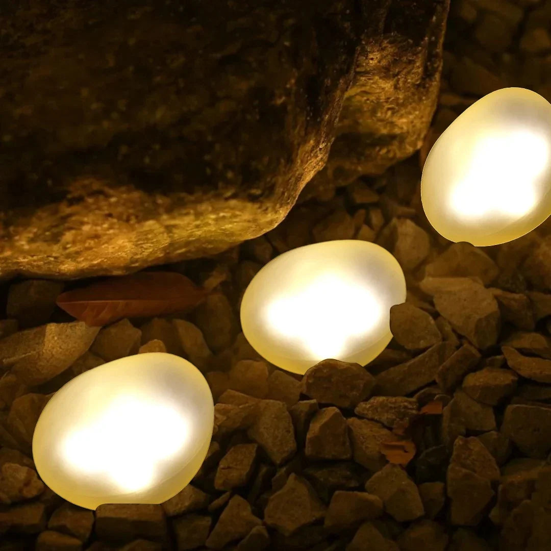 Solar Pebble Lamp