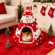 Christmas Tree Cat House & Cosy Bed thumbnail 1