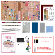 3D Puzzle DIY Desktop Storage Kit (Pink Holiday) thumbnail 13
