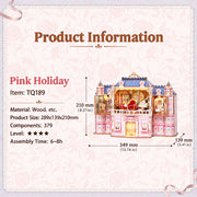 3D Puzzle DIY Desktop Storage Kit (Pink Holiday) thumbnail 12