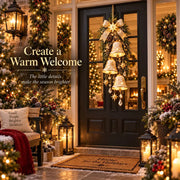 Golden Bell Blessing Cascade™ | Lighted Christmas Door Decor thumbnail 4