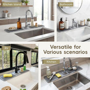 Adjustable Silicone Faucet Splash Guard Mat – Quick-Dry Sink Water Catcher for Kitchen & Bathroom thumbnail 9