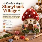 Whimsical Village 3D Fabric Poke Art Kit thumbnail 1