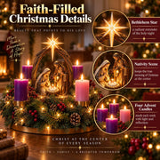 Lighted Nativity Advent Wreath – A Sacred 4-Week Christmas Tradition thumbnail 7