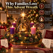 Lighted Nativity Advent Wreath – A Sacred 4-Week Christmas Tradition thumbnail 8