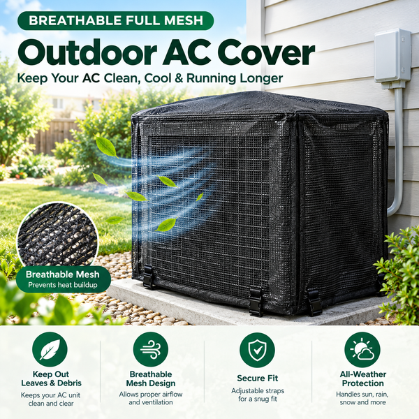 Heavy-Duty Mesh AC Cover