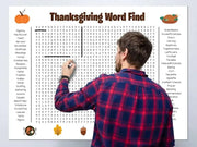 Jumbo Thanksgiving Word Search Poster thumbnail 1