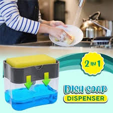 2 in 1 Soap Dispenser pump & Sponge Holder