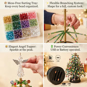 DIY Beaded Crystal Christmas Tree Kit thumbnail 6