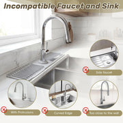 Adjustable Silicone Faucet Splash Guard Mat – Quick-Dry Sink Water Catcher for Kitchen & Bathroom thumbnail 2