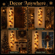 MerryCascade™ Glowing Christmas Door Hanger thumbnail 8