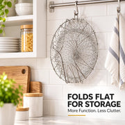 Foldable Stainless Steel Frying Basket & Colander thumbnail 5