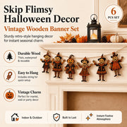Waterproof Wooden Halloween Banner thumbnail 1