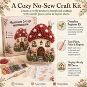 Whimsical Village 3D Fabric Poke Art Kit thumbnail 4
