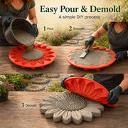 Reusable Sunflower Stepping Stone Mold thumbnail 4