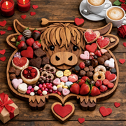 Highland Cow Wooden Charcuterie Board thumbnail 3