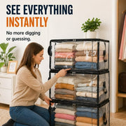 Large Heavy-Duty Thick Plastic Clear Storage Bag for Clothes, Moving & Storage thumbnail 6