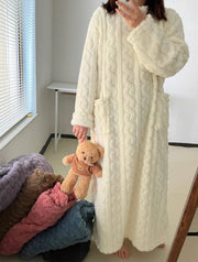 Winter Coral Velvet Home Clothes thumbnail 1
