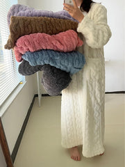 Winter Coral Velvet Home Clothes thumbnail 7