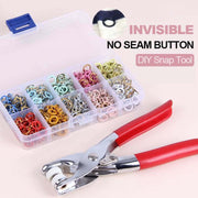 Snap Button DIY Craft Kit - Create Custom Clothing/Accessories with Easy-to-Use Tools and Multi-Color Buttons 🧵🎨 thumbnail 1