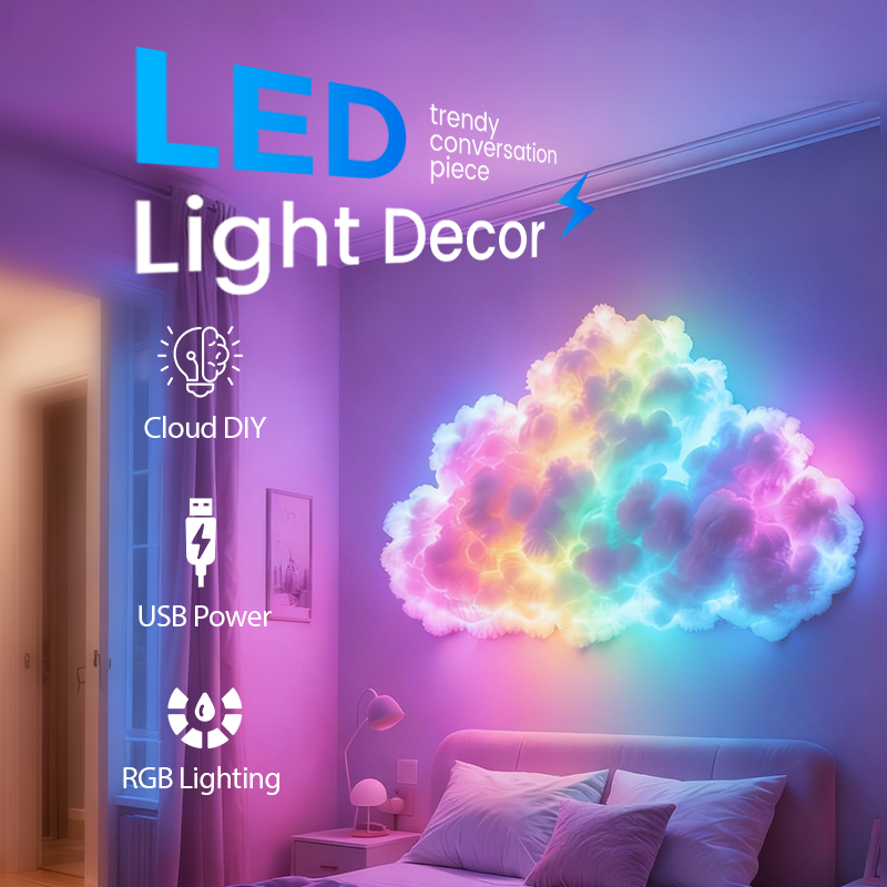 DIY USB-Powered Thundercloud LED Light Decor