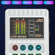 ✨🎤 Portable Handheld Live Sound Card (Voice Changer): Multifunctional Effects + Noise Cancellation – Stream from Anywhere! thumbnail 2