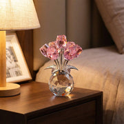 Everlasting Crystal Rose in Vase – Handcrafted Sparkling Keepsake, Fade-Resistant & Perfect Gift 🌹✨ thumbnail 2