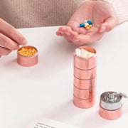 7-Day Waterproof Portable Aluminum Pill Organizer – Lightweight Aluminum, Waterproof & Sealed, 7 Compartments, Compact for Travel & Daily Use ✈️ thumbnail 2