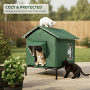 All-Weather Elevated Outdoor Cat House thumbnail 1