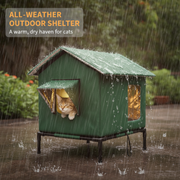 All-Weather Elevated Outdoor Cat House thumbnail 7