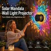 Solar Mandala Light – Stunning Pattern Projection, 2-in-1 Floor & Wall Design thumbnail 2