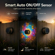 Solar Mandala Light – Stunning Pattern Projection, 2-in-1 Floor & Wall Design thumbnail 7