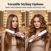 2-in-1 Hair Straightener and Curler with Negative Ionic Care thumbnail 1