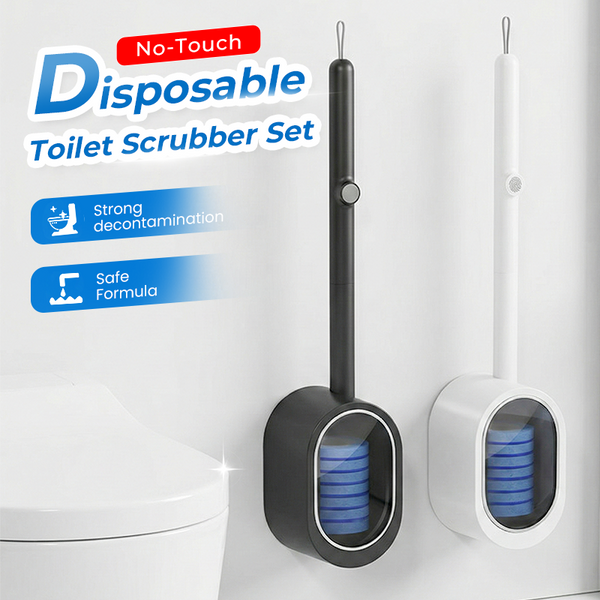 No-Touch Disposable Toilet Scrubber Set
