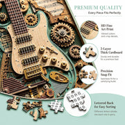 Creative Steampunk Guitar 3D Puzzle thumbnail 2
