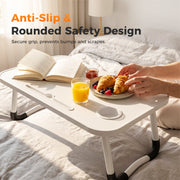 Foldable Laptop Bed Table with Cup Holder thumbnail 6