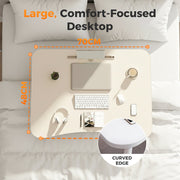 Foldable Laptop Bed Table with Cup Holder thumbnail 5