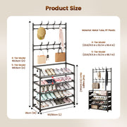 Multi-Functional Entryway Shoe & Coat Rack thumbnail 8