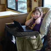 Kids Travel Tray for Car: Multi-Purpose, Mesh Pockets, Sponge Padding, Portable thumbnail 3